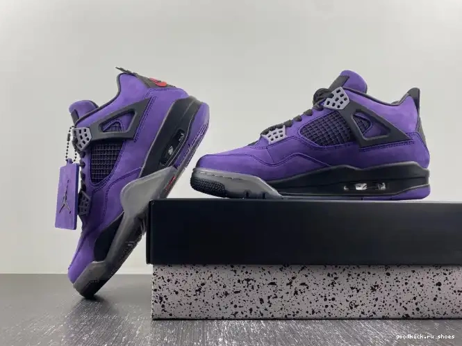 Scott Jordan Air Purple 4 Suede Travis x 0426
